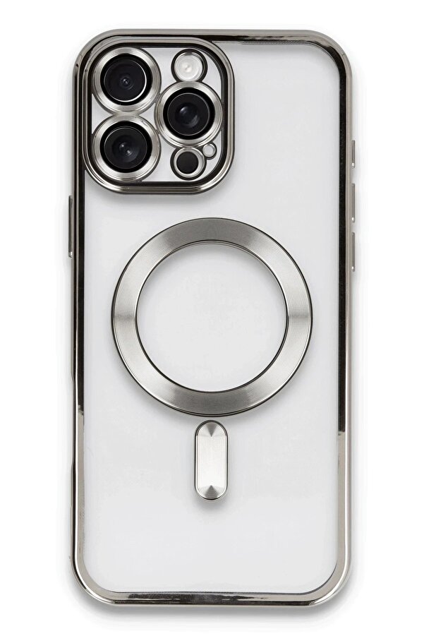 İphone 16 Pro Kılıf Kross Magneti̇csafe Kapak - Ti̇tan Gri̇ - Dropx2267-3588
