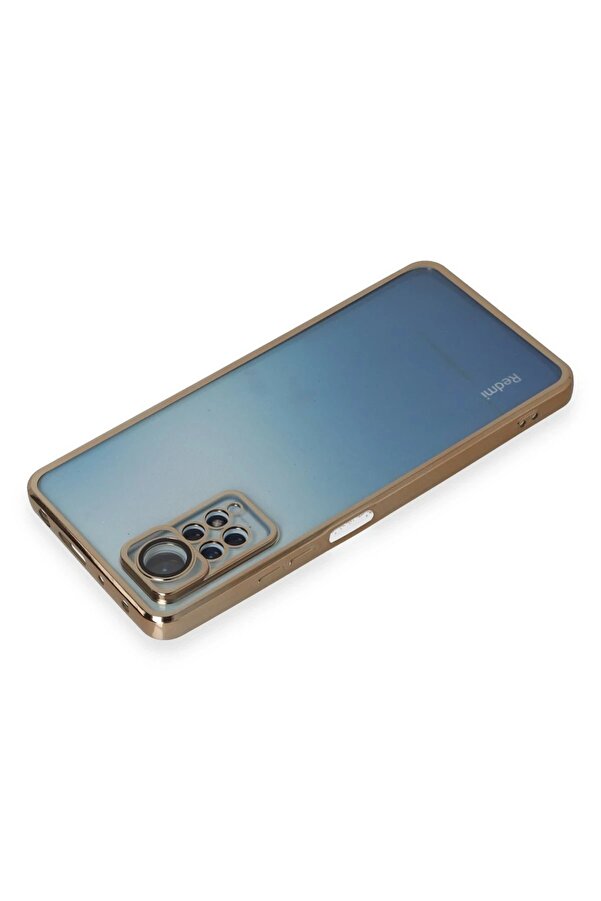 Xi̇aomi̇ Redmi̇ Note 12 Pro 4G Kılıf Lensli̇ Si̇li̇kon - Gold - Dropx1075-8101