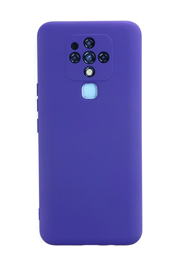 Tecno Camon 16 Kılıf Nano İçi̇ Kadi̇fe Si̇li̇kon - Mor - Dropx7392-1630