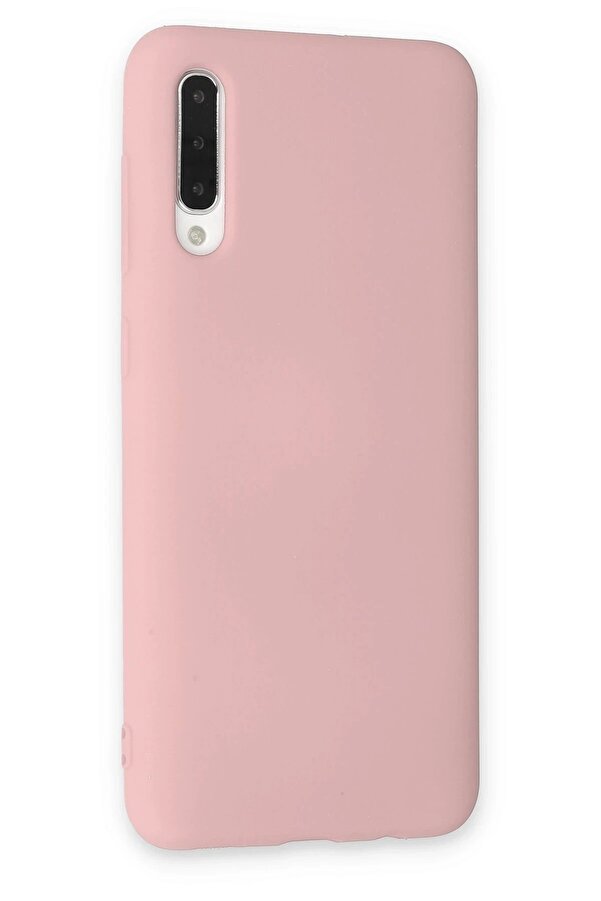 Samsung Galaxy A30S Kılıf Nano İçi̇ Kadi̇fe Si̇li̇kon - Pudra - Dropx8111-6127