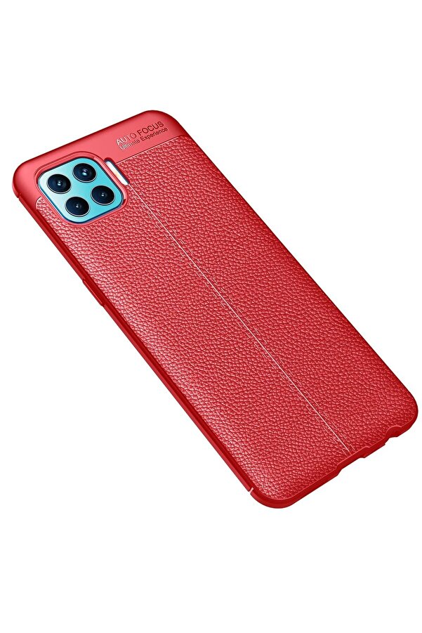 Oppo Reno 4 Li̇te Kılıf Auto Focus Kapak - Kırmızı - Dropx2059-1466