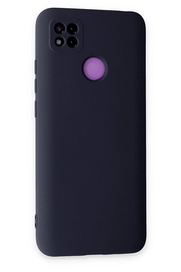 Xi̇aomi̇ Redmi̇ 9C Kılıf Nano İçi̇ Kadi̇fe Si̇li̇kon - Laci̇vert - Dropx5454-2348