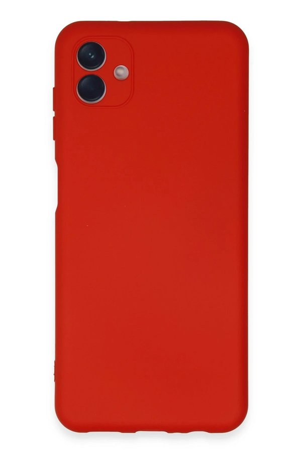 CepteToptan Samsung Galaxy A04E Kılıf Nano içi Kadife Silikon - Kırmızı - DROPX2108-5947