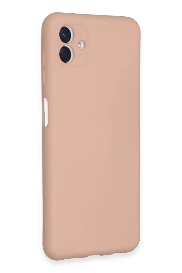 Samsung Galaxy A04E Kılıf Nano İçi̇ Kadi̇fe Si̇li̇kon - Pudra - Dropx3545-3131