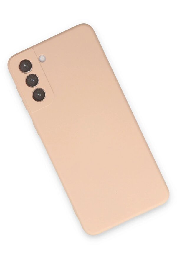 Samsung Galaxy S21 Plus Kılıf Nano İçi̇ Kadi̇fe Si̇li̇kon - Pudra - Dropx6109-9604