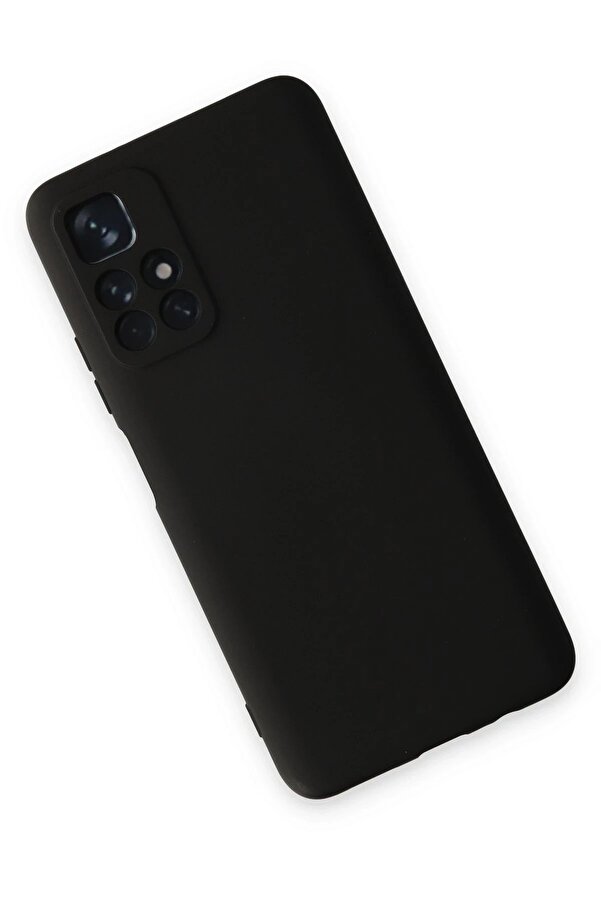 Xi̇aomi̇ Redmi̇ Note 11T Kılıf Nano İçi̇ Kadi̇fe Si̇li̇kon - Si̇yah - Dropx5813-8599