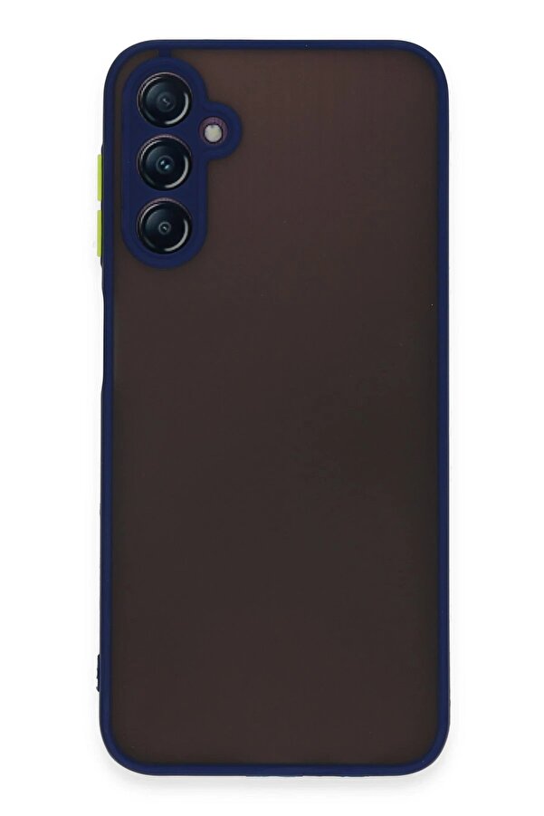 Samsung Galaxy A14 4G Kılıf Montreal Si̇li̇kon Kapak - Laci̇vert - Dropx3753-5987