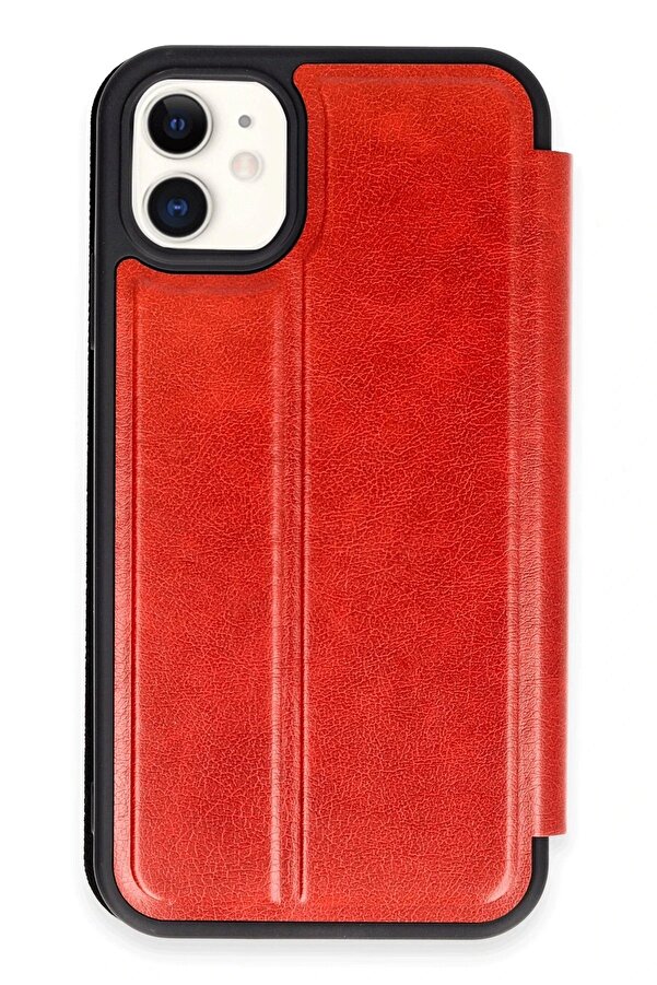İphone 11 Kılıf Fli̇p Cover - Kırmızı - Dropx2643-3623