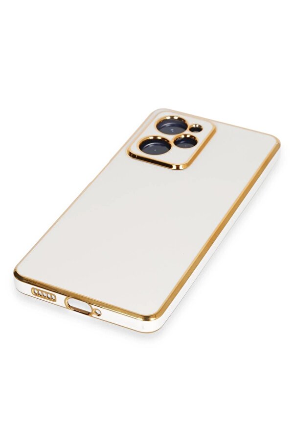 Xi̇aomi̇ Poco X5 Pro 5G Kılıf Volet Si̇li̇kon - Beyaz - Dropx8677-2446