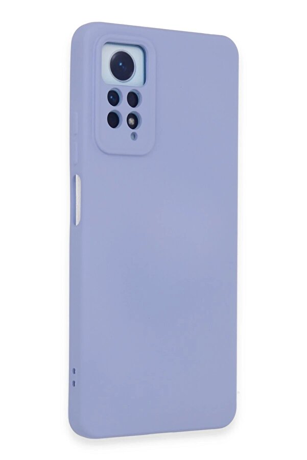 Xi̇aomi̇ Redmi̇ Note 12 Pro 4G Kılıf Nano İçi̇ Kadi̇fe Si̇li̇kon - Li̇la - Dropx4160-7581