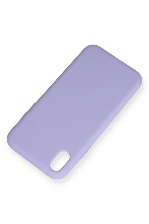 İphone Xr Kılıf Nano İçi̇ Kadi̇fe Si̇li̇kon - Li̇la - Dropx5250-9154