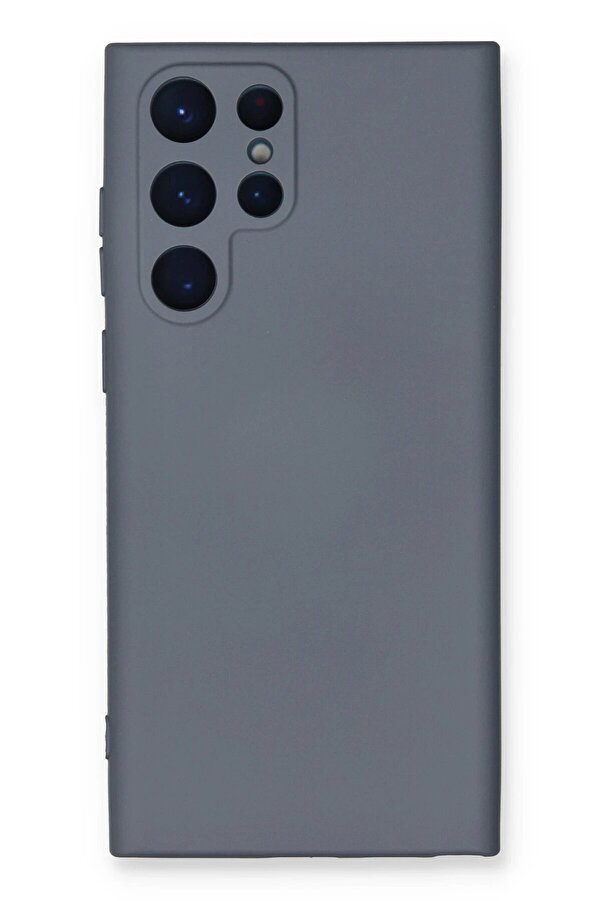 Samsung Galaxy S24 Ultra Kılıf Nano İçi̇ Kadi̇fe Si̇li̇kon - Gri̇ - Dropx1387-7722