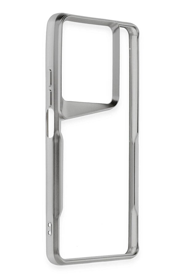 Xi̇aomi̇ Redmi̇ Note 13 Pro 4G Kılıf Boyi̇ Si̇li̇kon Kapak - Gümüş - Dropx5047-9765