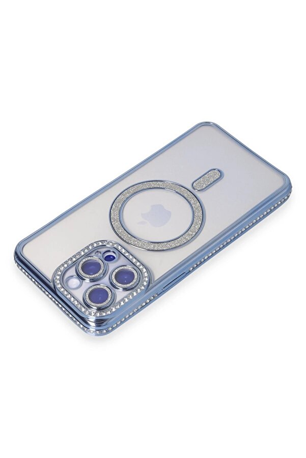 İphone 14 Pro Max Kılıf Joke Si̇mli̇ Magneti̇csafe Kılıf - Mavi̇ - Dropx7203-2684