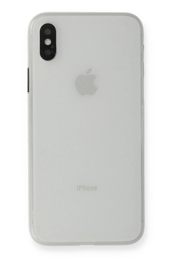 İphone Xs Max Kılıf Pp Ultra İnce Kapak - Beyaz - Dropx5997-1130