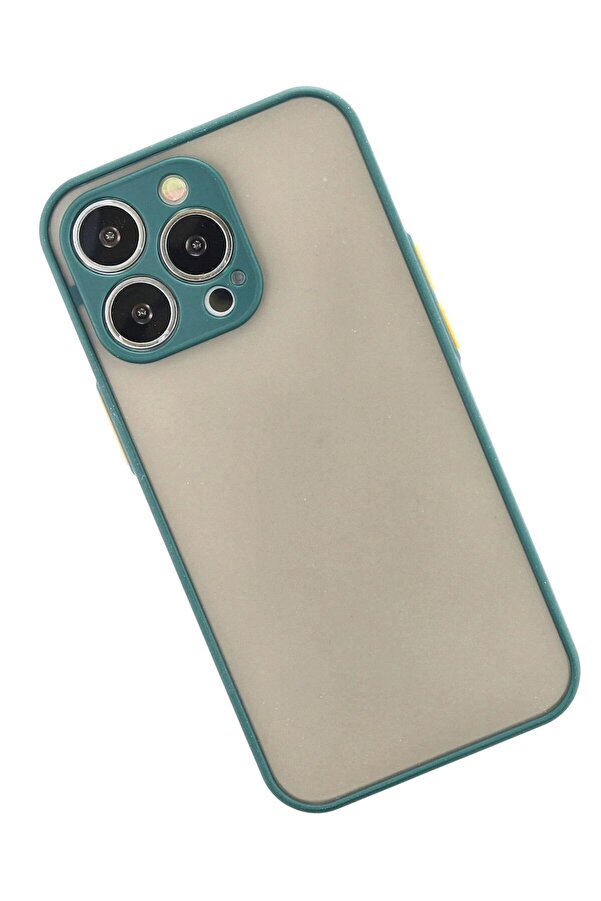 İphone 13 Pro Max Kılıf Montreal Si̇li̇kon Kapak - Yeşi̇l - Dropx9645-3224