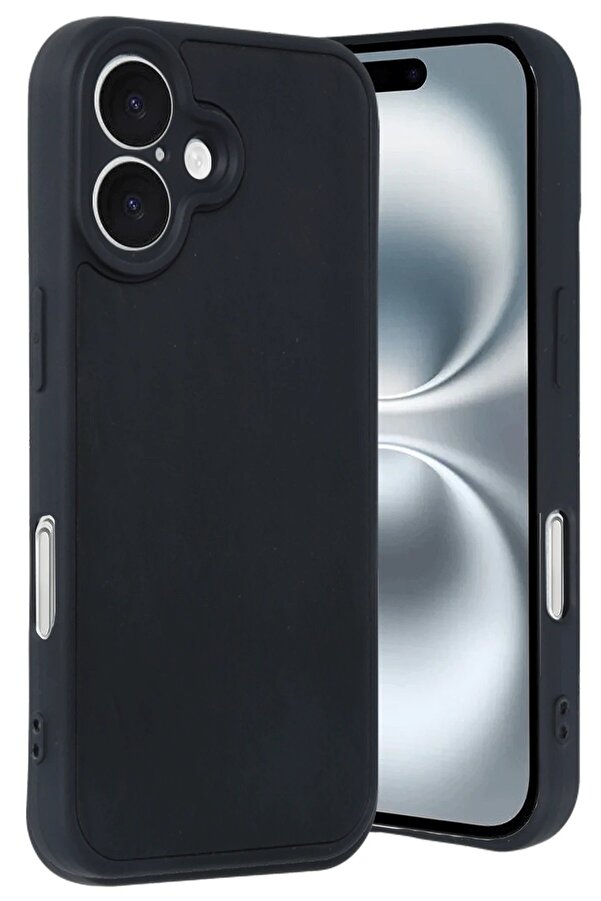 İphone 16 Kılıf Aras Deri̇ Kapak - Si̇yah - Dropx8640-6165