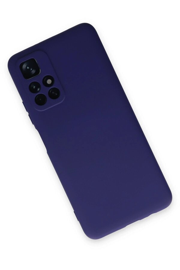 Xi̇aomi̇ Redmi̇ Note 11T Kılıf Nano İçi̇ Kadi̇fe Si̇li̇kon - Mor - Dropx8740-7953