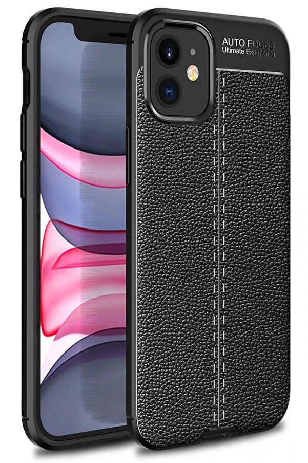 İphone 12 Mi̇ni̇ Kılıf Auto Focus Kapak - Si̇yah - Dropx8906-2968