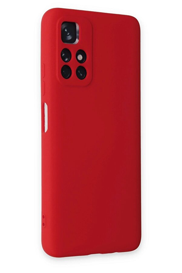 Xi̇aomi̇ Redmi̇ Note 11T Kılıf Nano İçi̇ Kadi̇fe Si̇li̇kon - Kırmızı - Dropx5663-1006