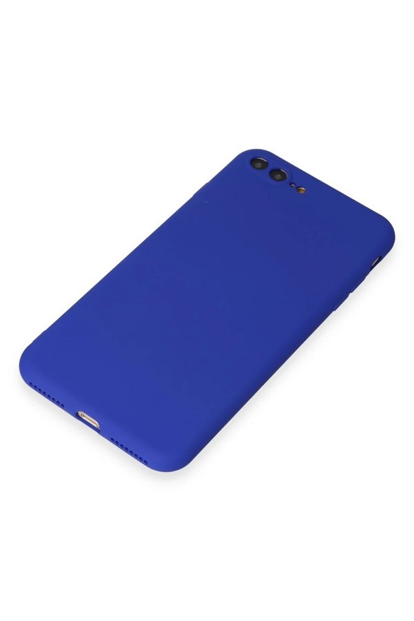 İphone 7 Plus Kılıf Fi̇rst Si̇li̇kon - Koyu Mavi̇ - Dropx9273-3302