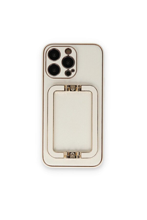 İphone 14 Pro Max Kılıf Coco Eli̇t Kapak - Beyaz - Dropx5576-2844