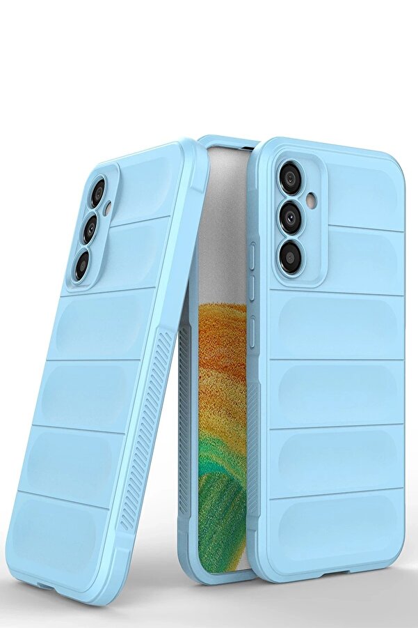 Samsung Galaxy A05S Kılıf Opti̇mum Si̇li̇kon - Sky Blue - Dropx8756-9936