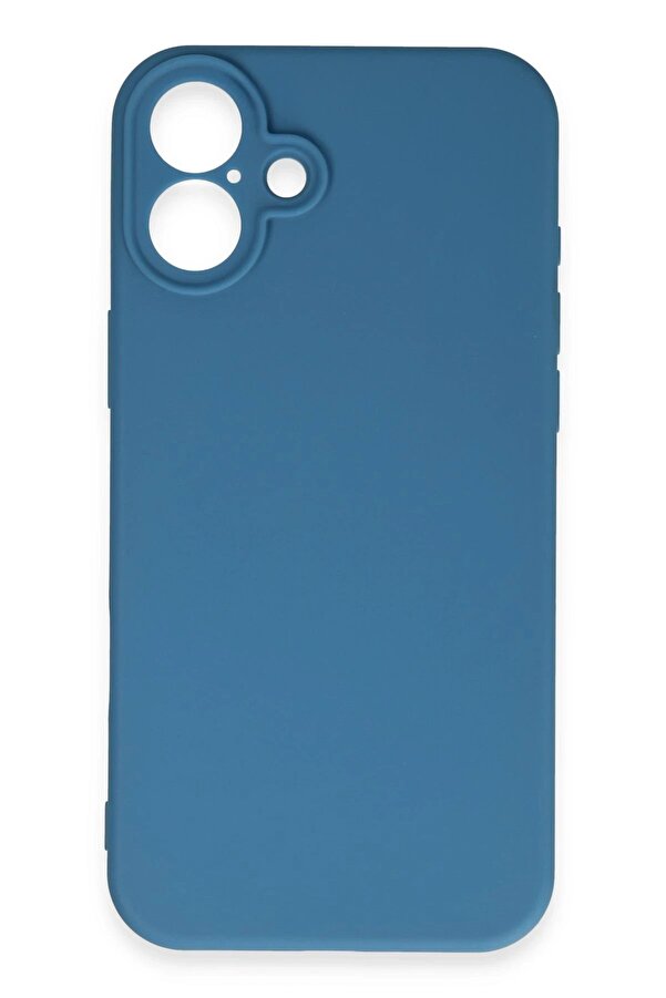 İphone 16 Plus Kılıf Fi̇rst Si̇li̇kon - Mavi̇ - Dropx5750-7730