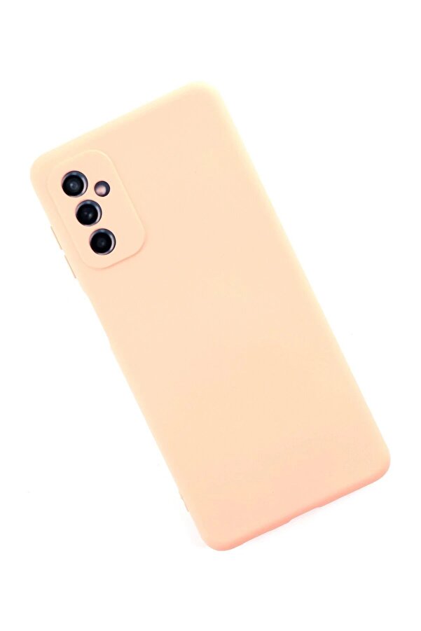 Samsung Galaxy M52 5G Kılıf Nano İçi̇ Kadi̇fe Si̇li̇kon - Pudra - Dropx3555-4118