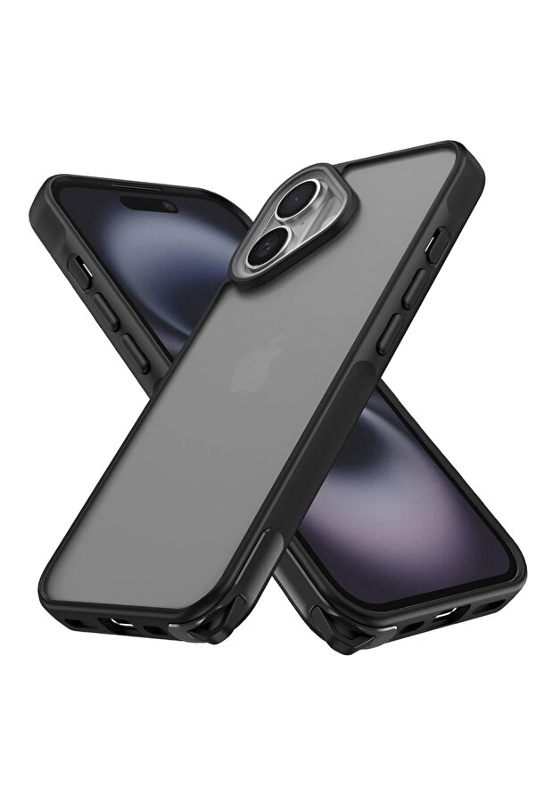 İphone 16 Kılıf Elegant Kapak - Si̇yah - Dropx6213-6508