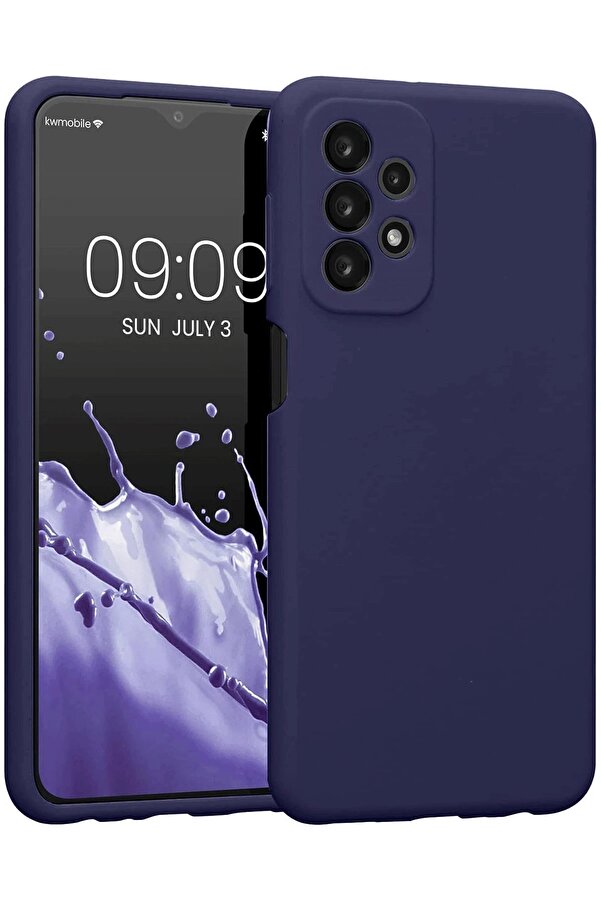 Samsung Galaxy A23 4G Kılıf Fi̇rst Si̇li̇kon - Laci̇vert - Dropx6268-4271
