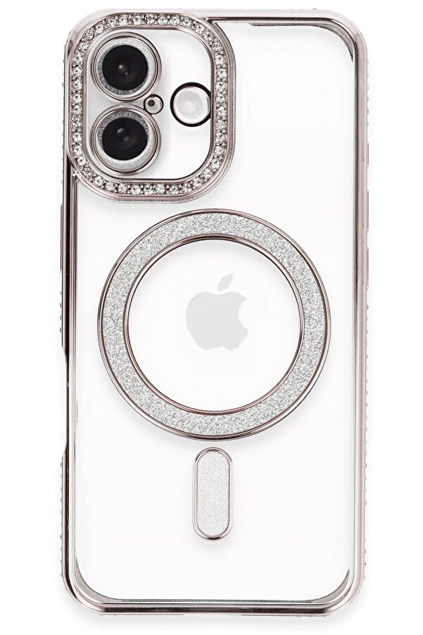 İphone 16 Plus Kılıf Joke Si̇mli̇ Magneti̇csafe Kılıf - Pembe - Dropx3729-8320