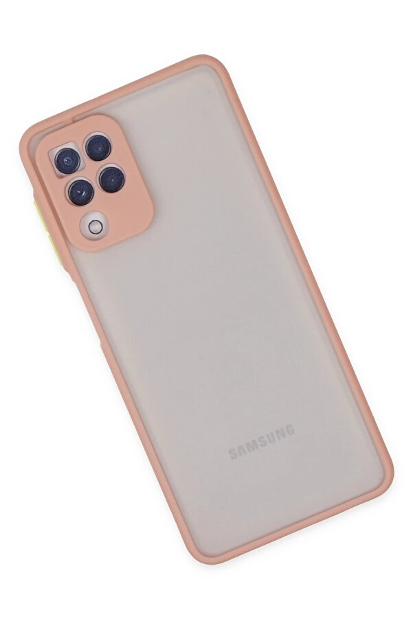 Samsung Galaxy A22 Kılıf Montreal Si̇li̇kon Kapak - Pembe - Dropx9597-7307