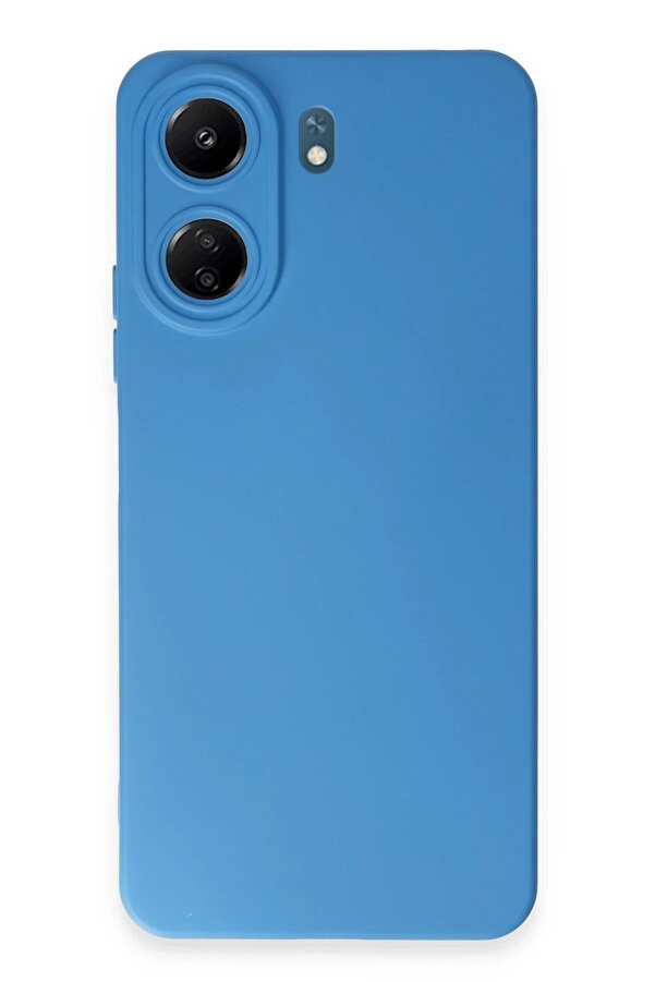 Xi̇aomi̇ Redmi̇ 13C Kılıf Nano İçi̇ Kadi̇fe Si̇li̇kon - Mavi̇ - Dropx7703-8342