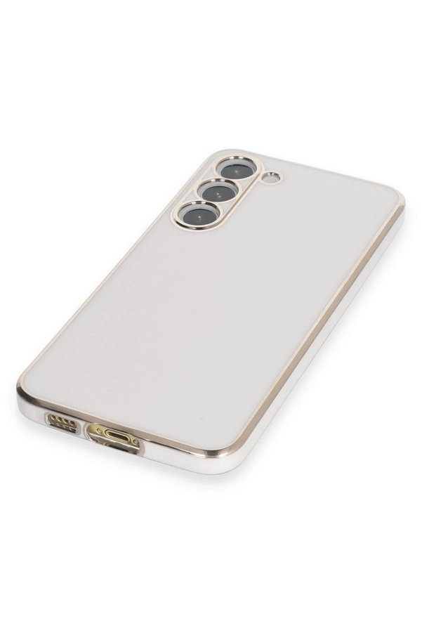 Samsung Galaxy S23 Plus Kılıf Volet Si̇li̇kon - Beyaz - Dropx9878-1857