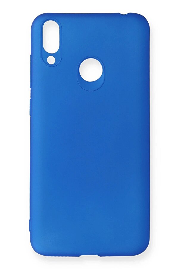 Huawei̇ Honor 8C Kılıf Fi̇rst Si̇li̇kon - Mavi̇ - Dropx9926-5635