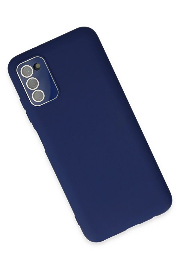 Samsung Galaxy A03S Kılıf Lansman Glass Kapak - Sky Blue - Dropx9495-8761