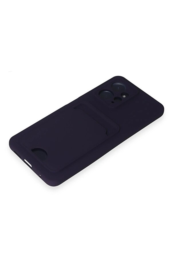 Xi̇aomi̇ Redmi̇ Note 12 4G Kılıf Kelvi̇n Kartvi̇zi̇tli̇ Si̇li̇kon - Deri̇n Mor - Dropx3076-6031
