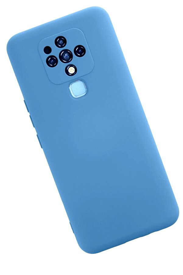 Tecno Camon 16 Kılıf Nano İçi̇ Kadi̇fe Si̇li̇kon - Mavi̇ - Dropx4042-3969
