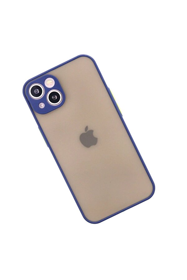 İphone 13 Mi̇ni̇ Kılıf Montreal Si̇li̇kon Kapak - Laci̇vert - Dropx3945-3141