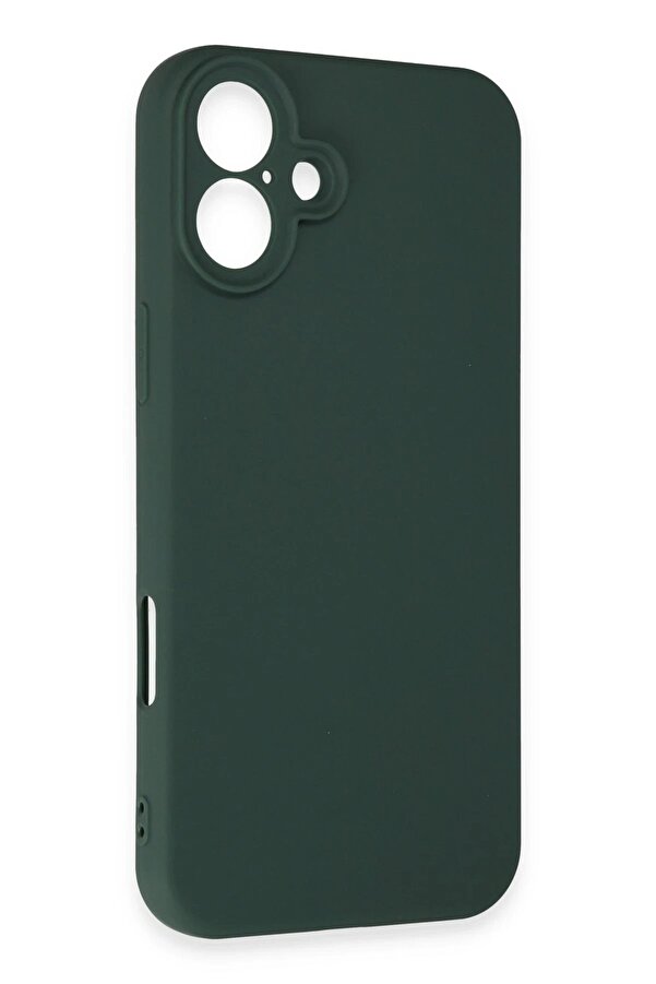 İphone 16 Plus Kılıf Fi̇rst Si̇li̇kon - Koyu Yeşi̇l - Dropx5138-3606