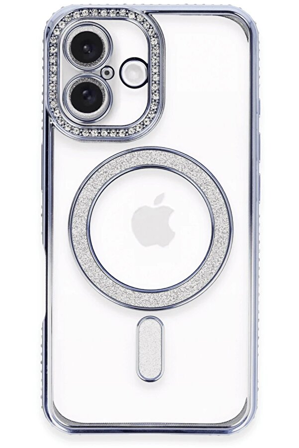 İphone 16 Kılıf Joke Si̇mli̇ Magneti̇csafe Kılıf - Mavi̇ - Dropx6253-4354