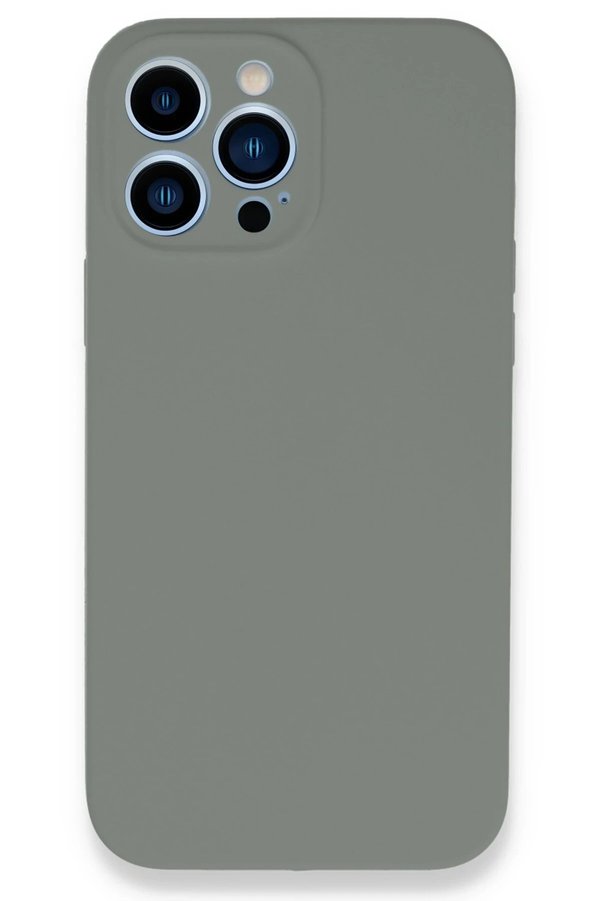 CepteToptan iPhone 13 Pro Max Kılıf Lansman Legant Silikon - Gri - DROPX9970-5518
