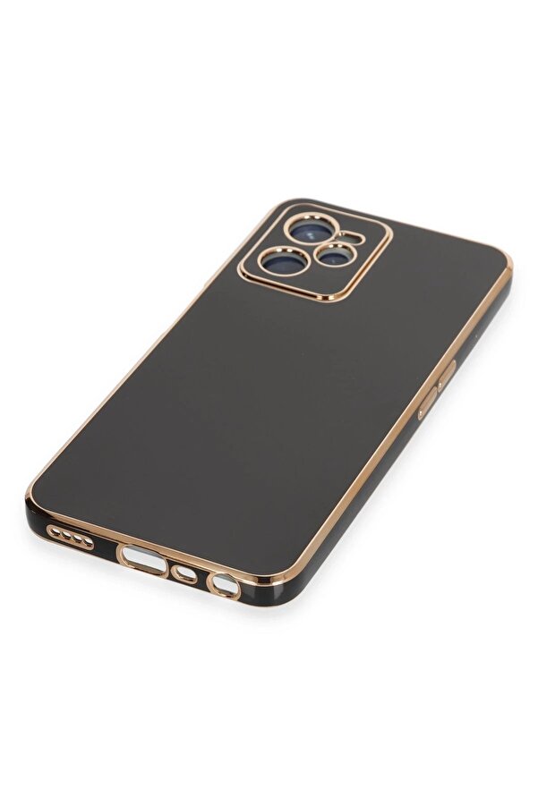 Realme C35 Kılıf Volet Si̇li̇kon - Si̇yah - Dropx4344-3860