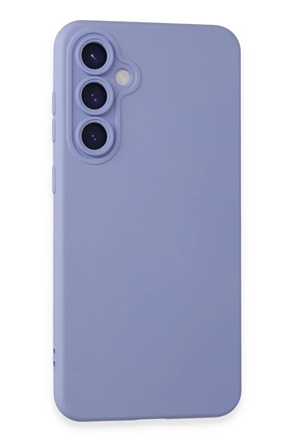 Samsung Galaxy S24 Kılıf Nano İçi̇ Kadi̇fe Si̇li̇kon - Li̇la - Dropx4769-5548