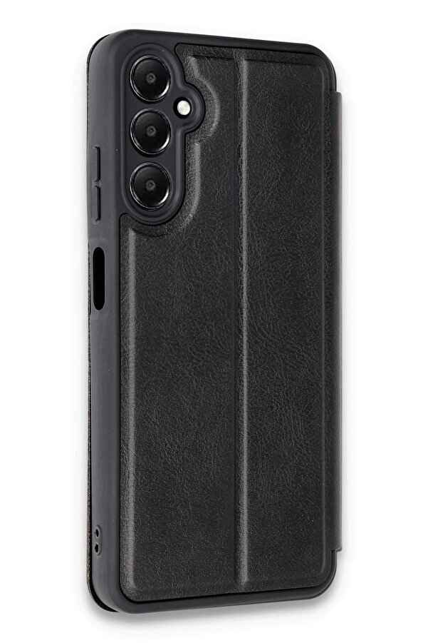 Samsung Galaxy A15 4G Kılıf Fli̇p Cover - Si̇yah - Dropx2129-3027