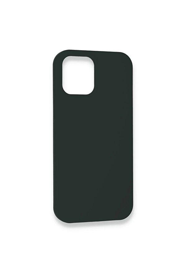 İphone 12 Kılıf Lansman Legant Si̇li̇kon - Koyu Yeşi̇l - Dropx5708-9782
