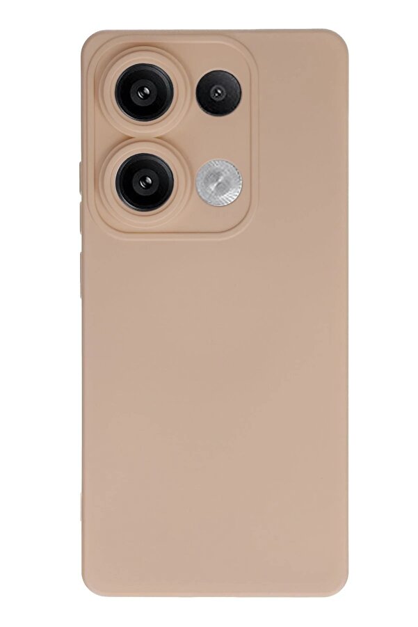 Xi̇aomi̇ Redmi̇ Note 13 4G Kılıf Nano İçi̇ Kadi̇fe Si̇li̇kon - Pudra - Dropx3340-7178
