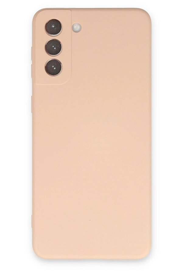 Samsung Galaxy S21 Plus Kılıf Nano İçi̇ Kadi̇fe Si̇li̇kon - Pudra - Dropx6109-9604