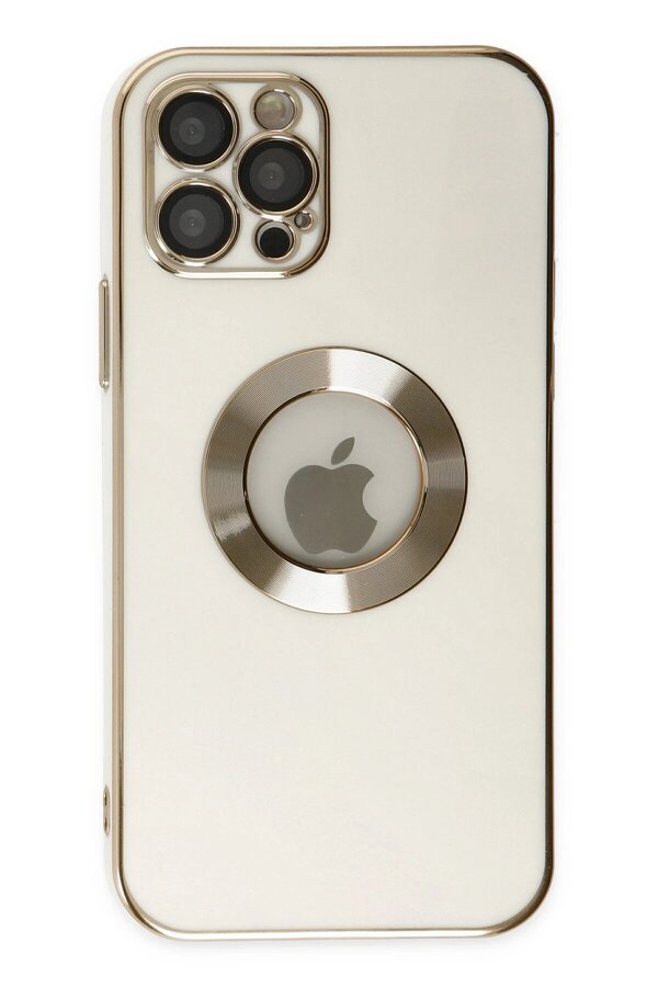 İphone 12 Pro Max Kılıf Store Si̇li̇kon - Beyaz - Dropx1901-5033